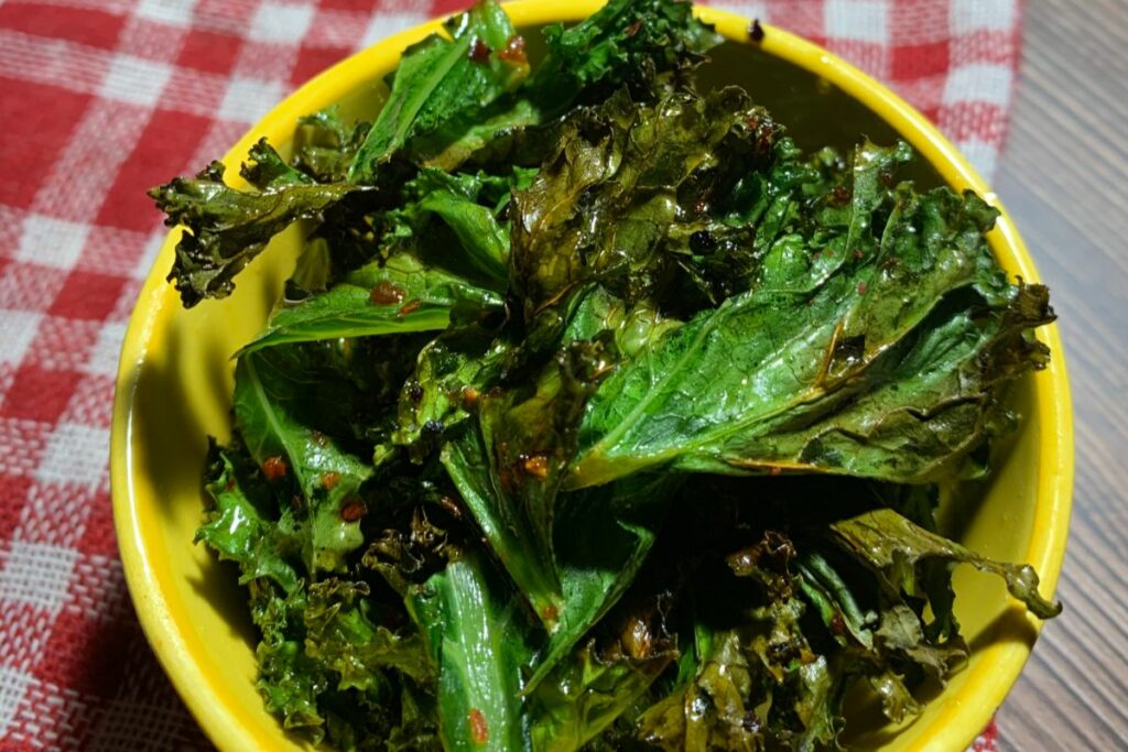Roasted Chilli Kale Chips
