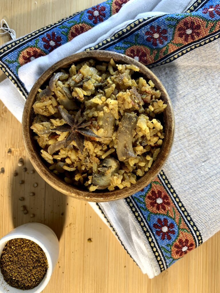 Mushroom Biryani Recipe